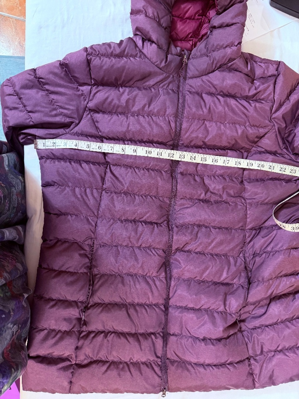 Eddie Bauer Down Puffer Hooded Parka Women XXL Purple 650 Fill EB650